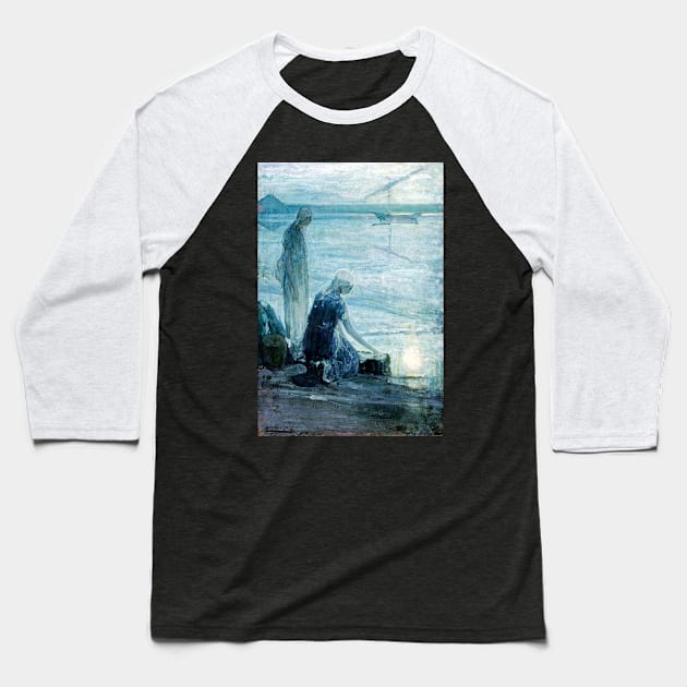 Henry Ossawa Tanner Moses in the Bullrushes Baseball T-Shirt by pdpress